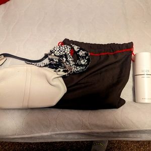 Small Coach White bag